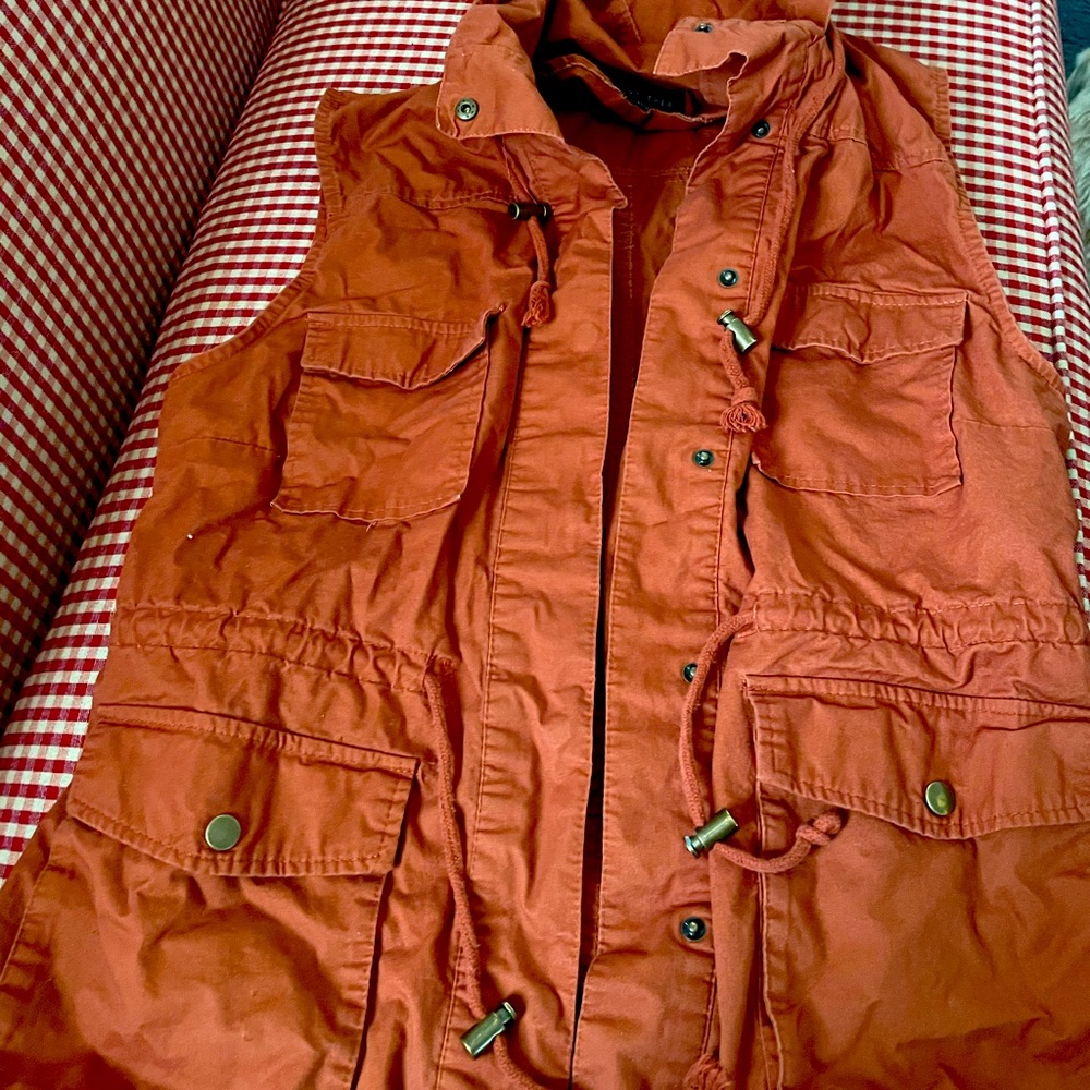 Burnt orange vest